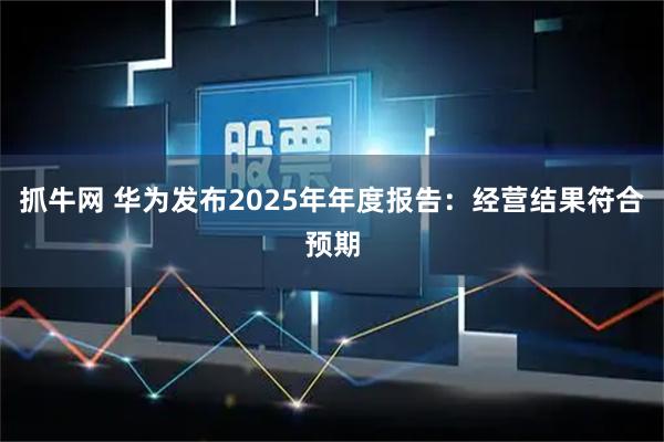 抓牛网 华为发布2025年年度报告:经营结果符合预期