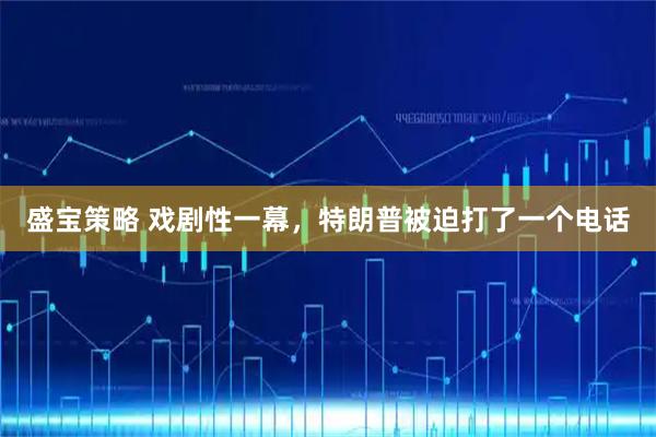 盛宝策略 戏剧性一幕，特朗普被迫打了一个电话